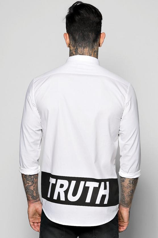 Truth Mono Print Long Sleeve Shirt